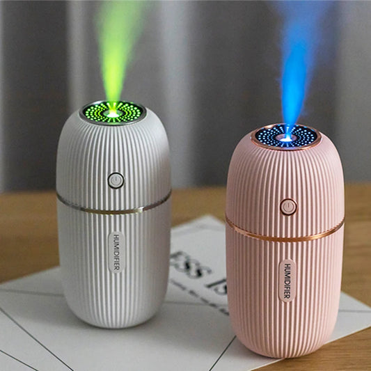 Humidifier Ultrasonic USB Essential Oil Diffuser Romantic Color Night Lamp