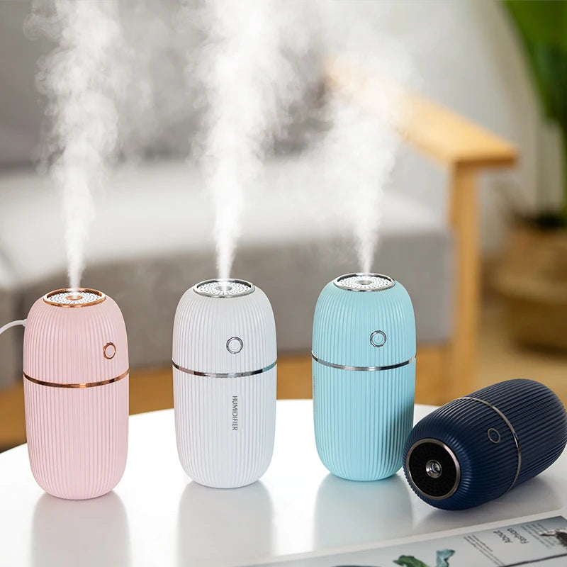 Humidifier Ultrasonic USB Essential Oil Diffuser Romantic Color Night Lamp