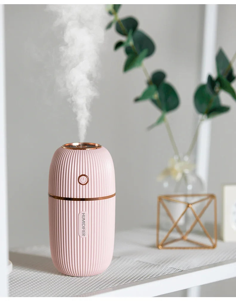 Humidifier Ultrasonic USB Essential Oil Diffuser Romantic Color Night Lamp