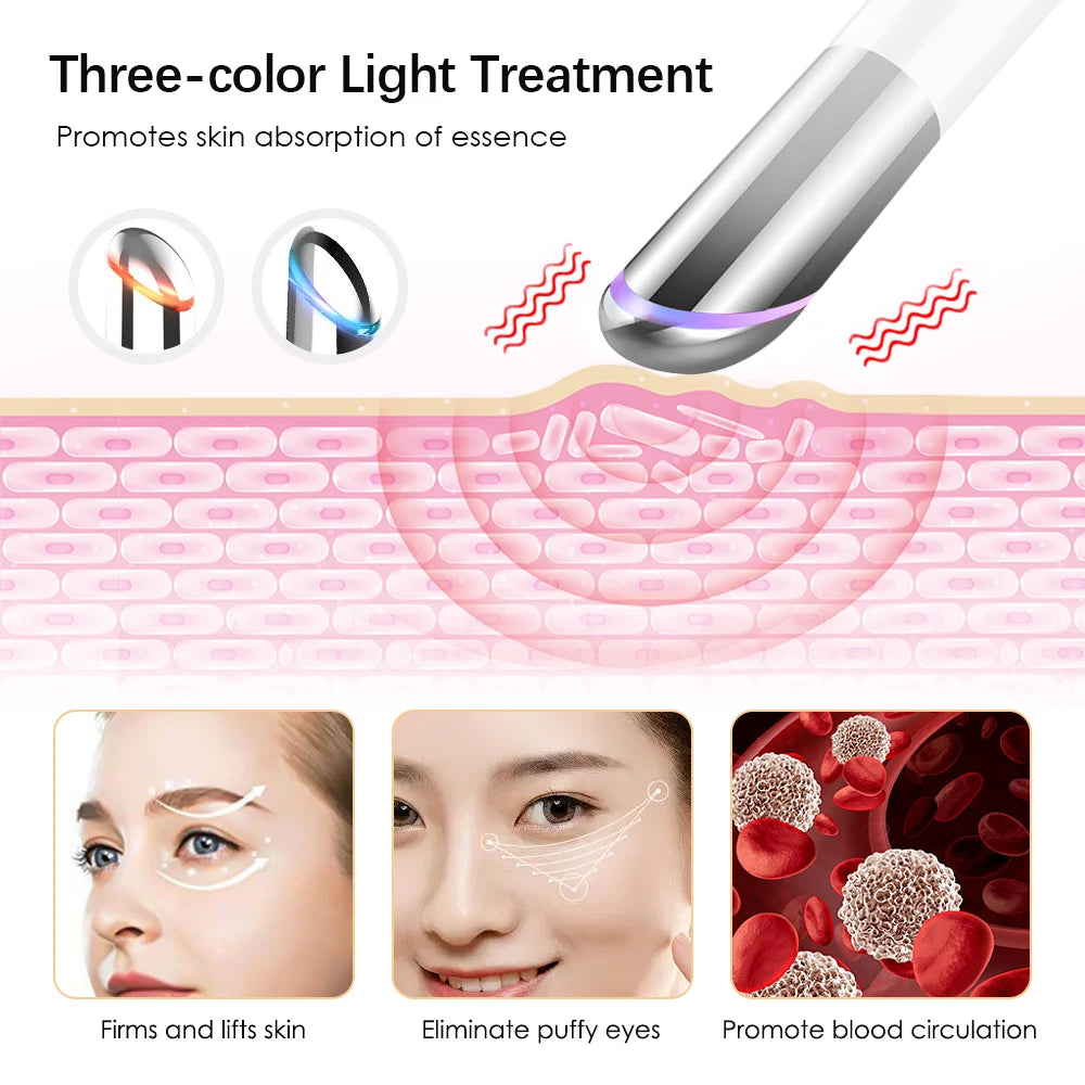 3 Color LED Photon Therapy Eye Massager