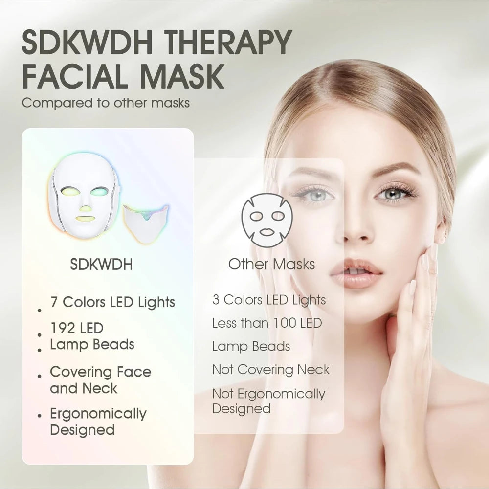 7 Light Therapy Skin Care Led Mask