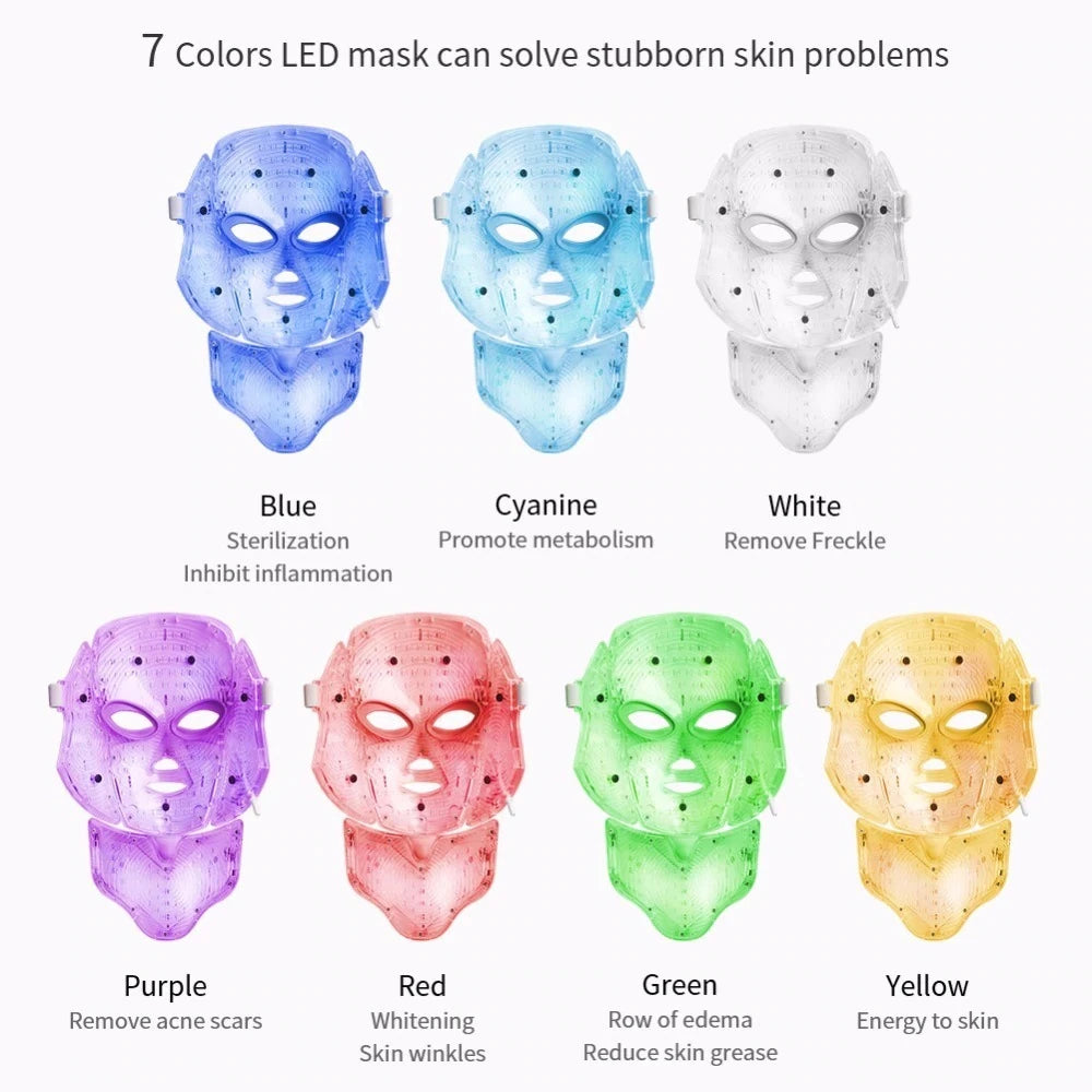 7 Light Therapy Skin Care Led Mask