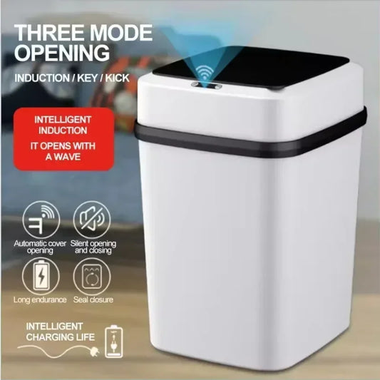 13L Smart Trash Can with Automatic Sensor Dustbin