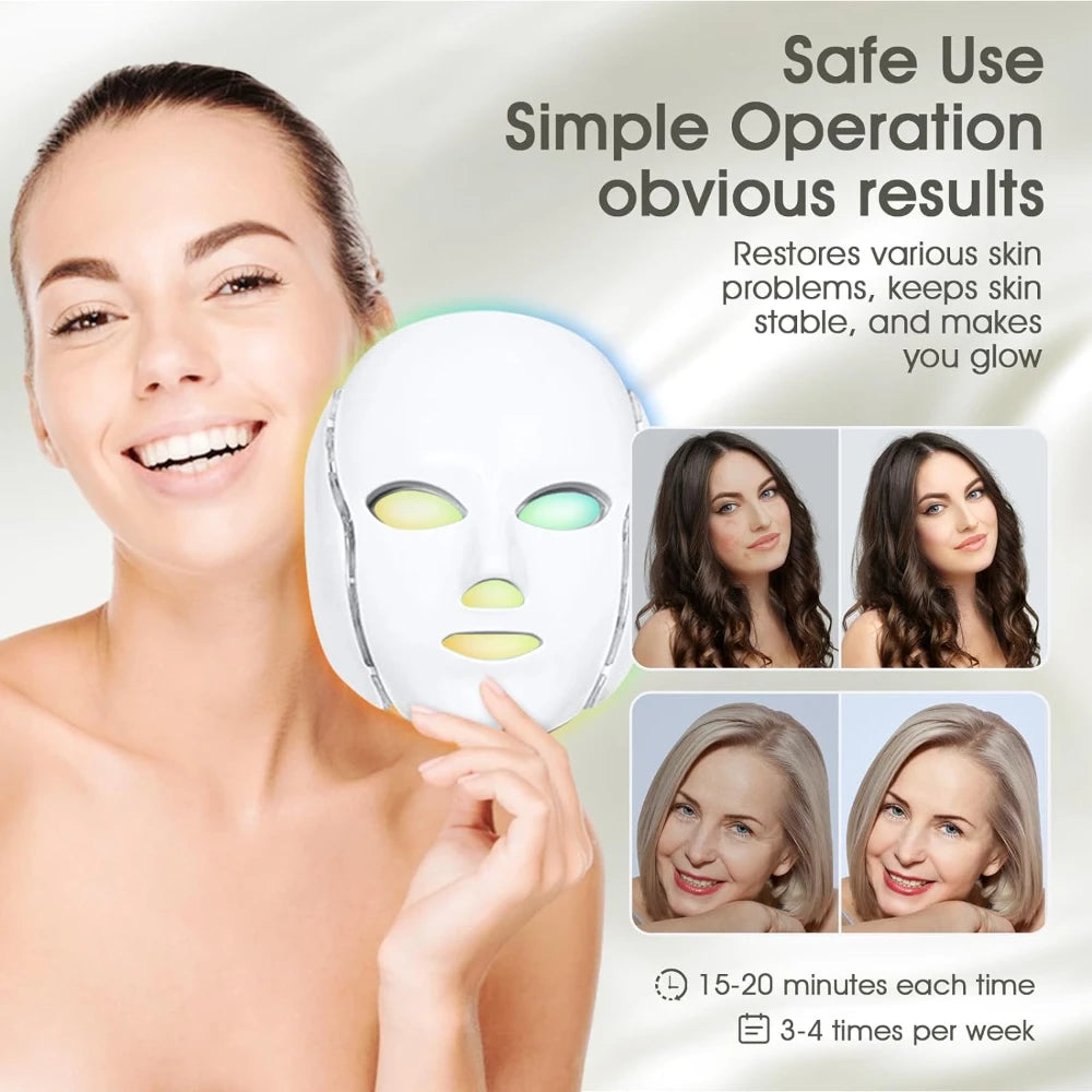 7 Light Therapy Skin Care Led Mask