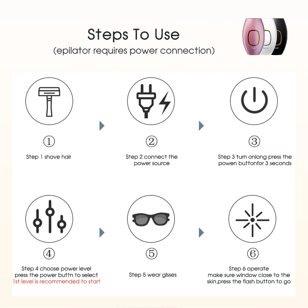 IPL Epilator hair removal at home