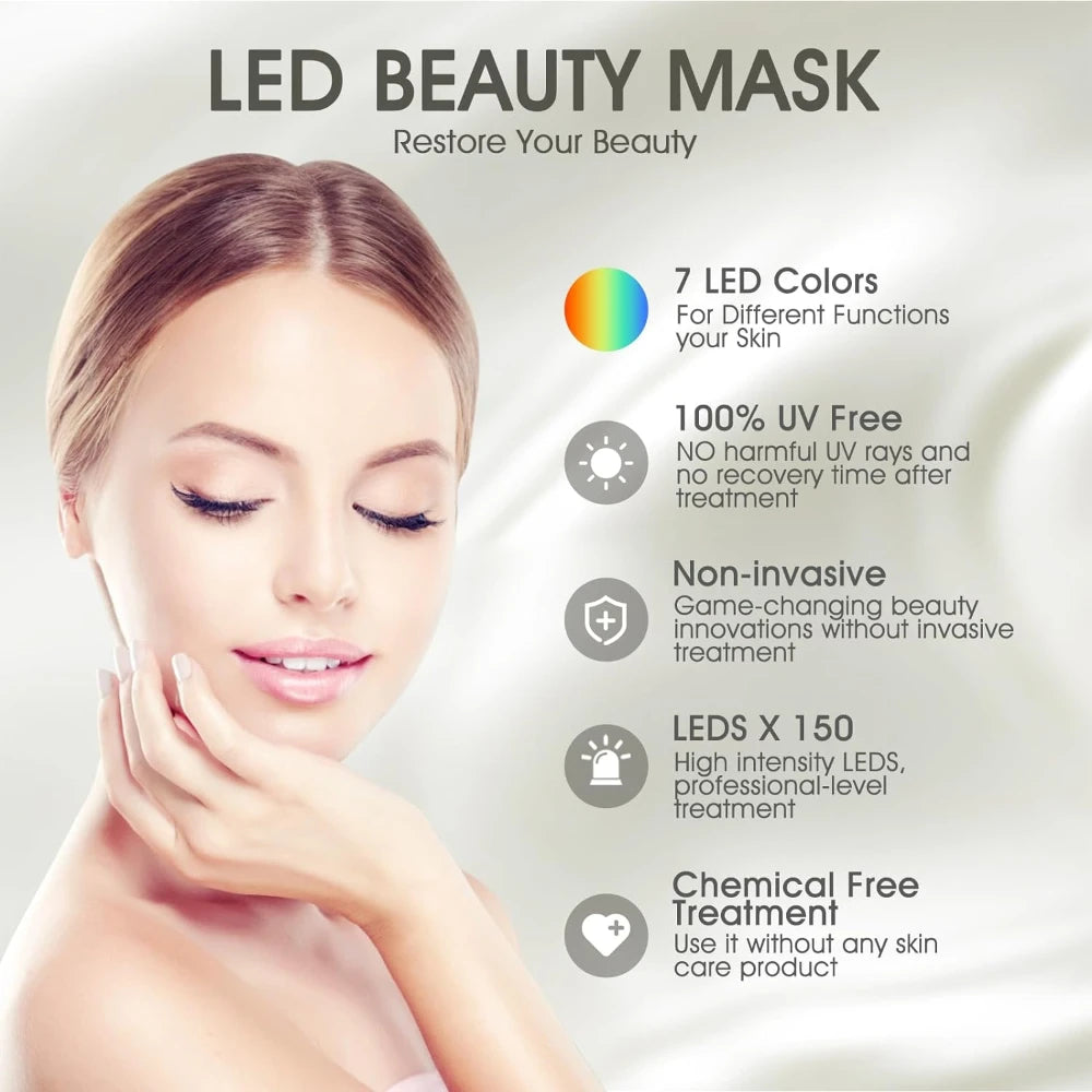 7 Light Therapy Skin Care Led Mask