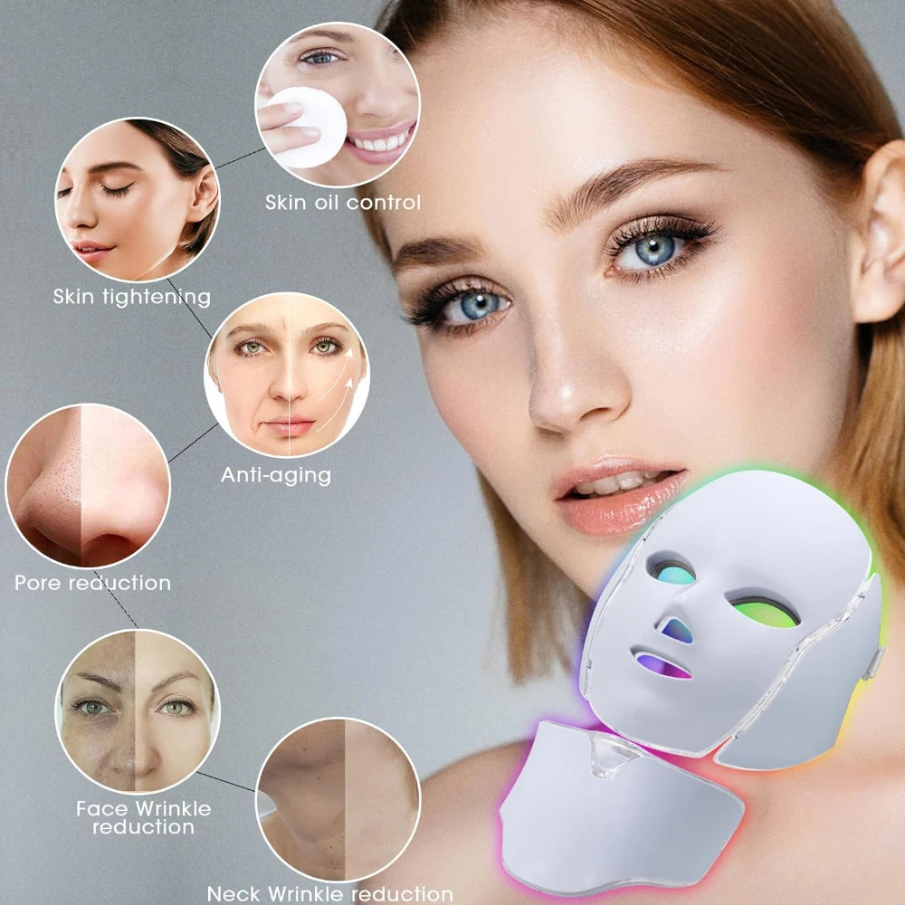 7 Light Therapy Skin Care Led Mask