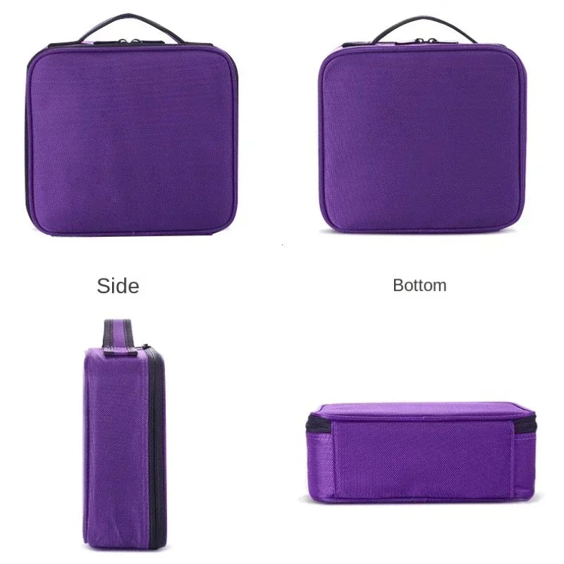 Double Layer Design Handbag with Handle for makeup and cosmetic products