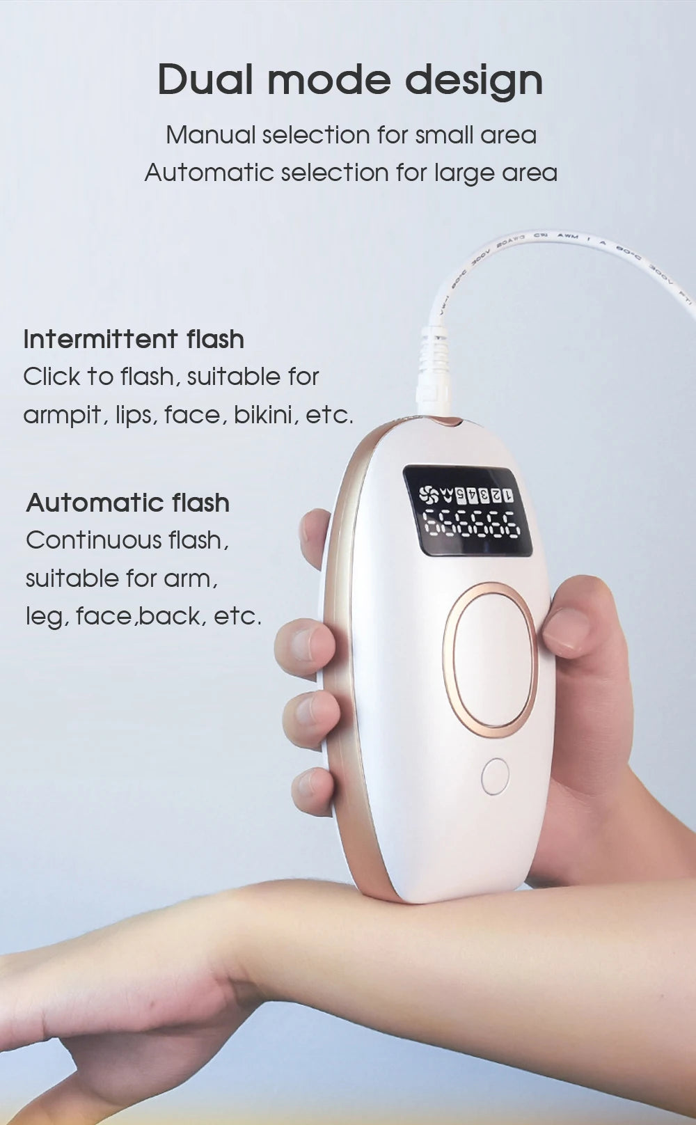 IPL Epilator Laser Hair Removal with LCD display